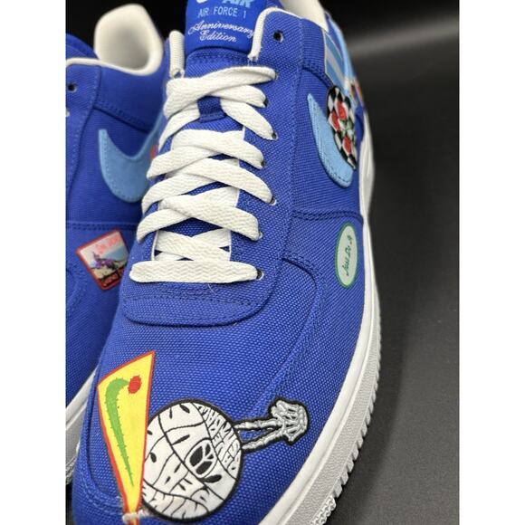 Nike Air Force 1 Patched Up Los Angeles Blue Sneakers Size 11.5 DX2304-400 main image 11